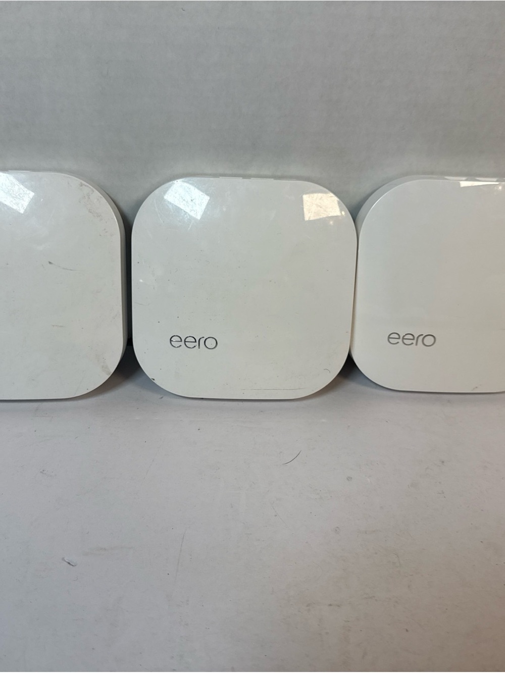 eero Pro B010001 2nd Generation AC Tri-Band Mesh Router - White 3-pack No Cords